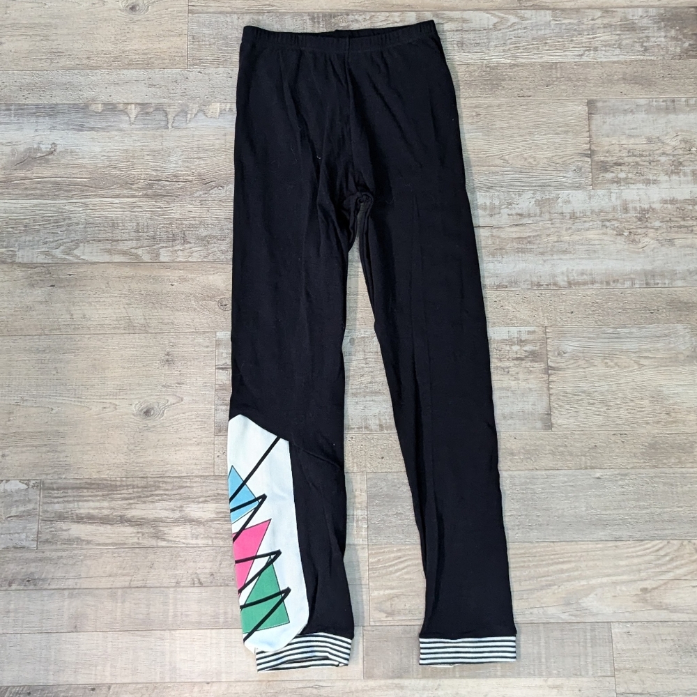 1980's BODY WRAPPERS 80's vintage cropped leggings S XS